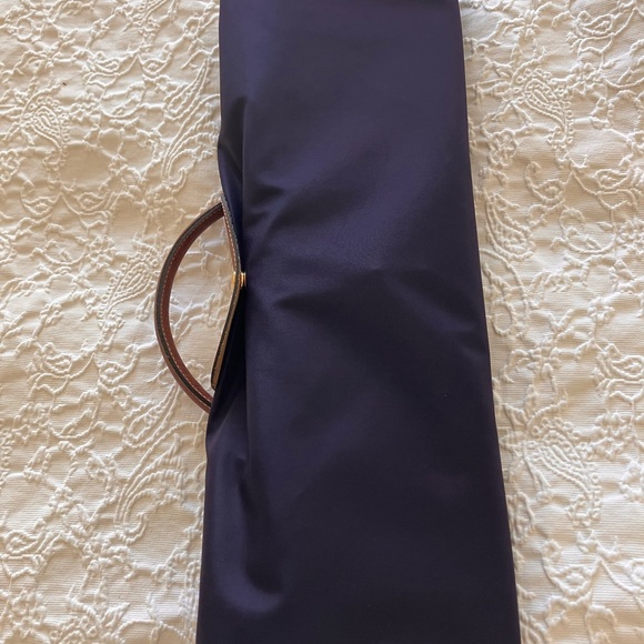 Longchamp Le Pliage “Valise” Modele Depose Bilberry Made in France Boarding Case - Picture 9 of 13